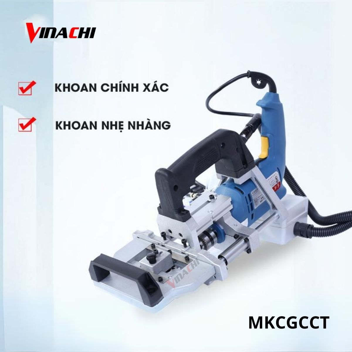 Máy khoan chốt gỗ cam cầm tay dùng hơi