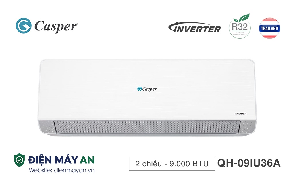 Điều Hòa Casper Inverter 9000 BTU 2 Chiều QH-09IU36A - Mẫu 2025