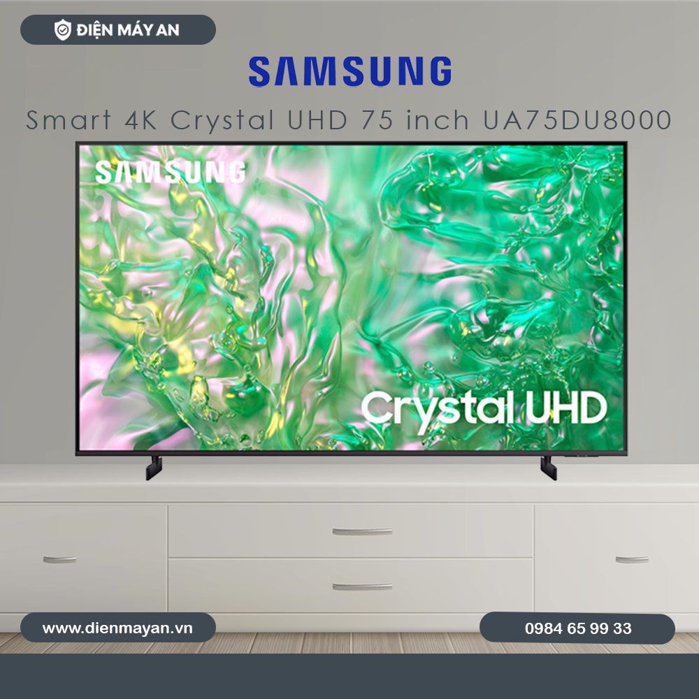 Smart Tivi Samsung 4K 75 Inch UA75DU8000 - Giá Tốt