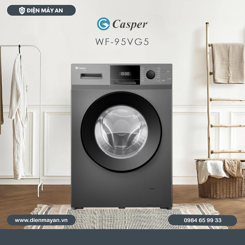 Máy Giặt Casper Inverter 10.5 Kg WF-105VG5 - Chính Hãng