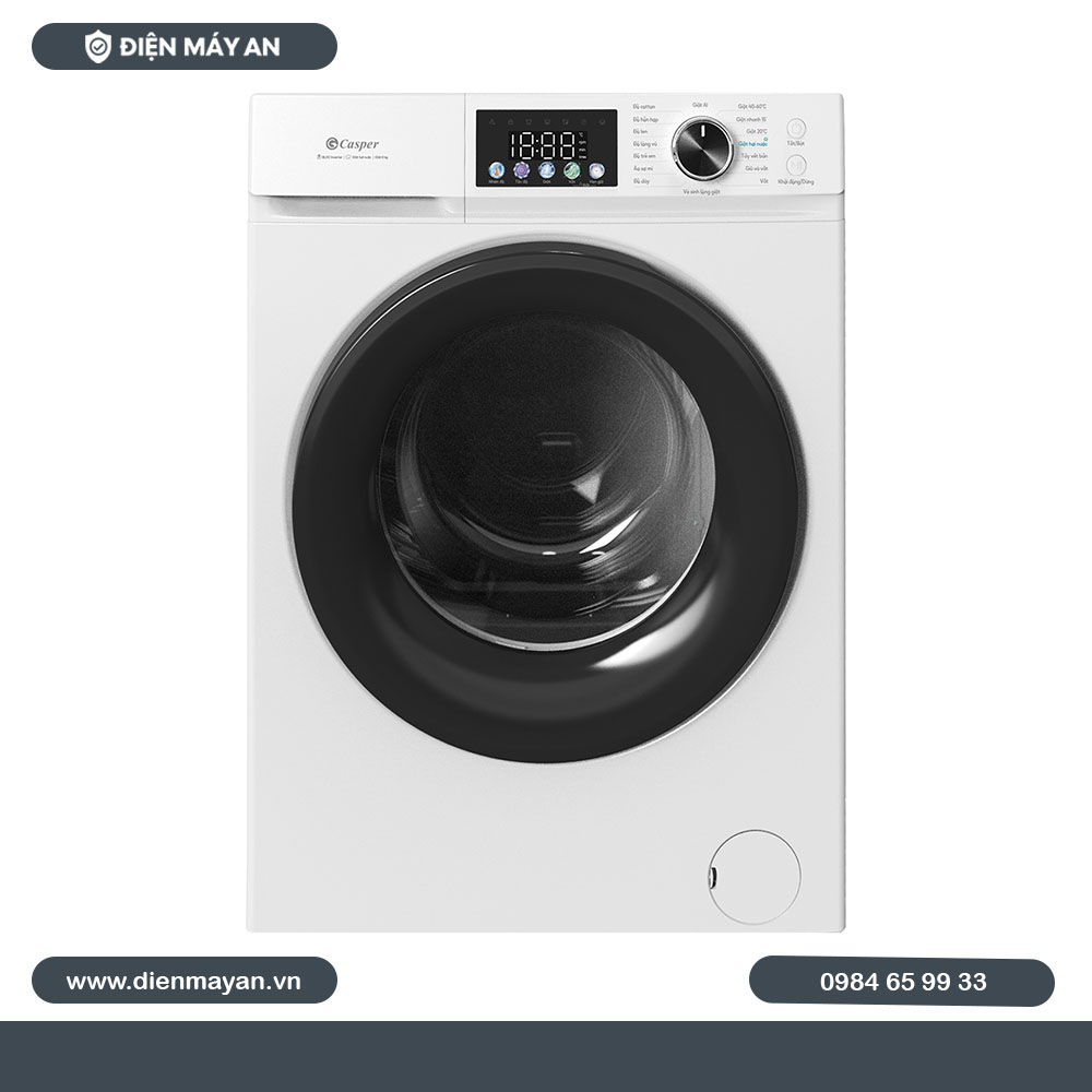 Máy Giặt Casper Inverter ProWash 8 Kg WF-D8VWR1 - Mới 2025