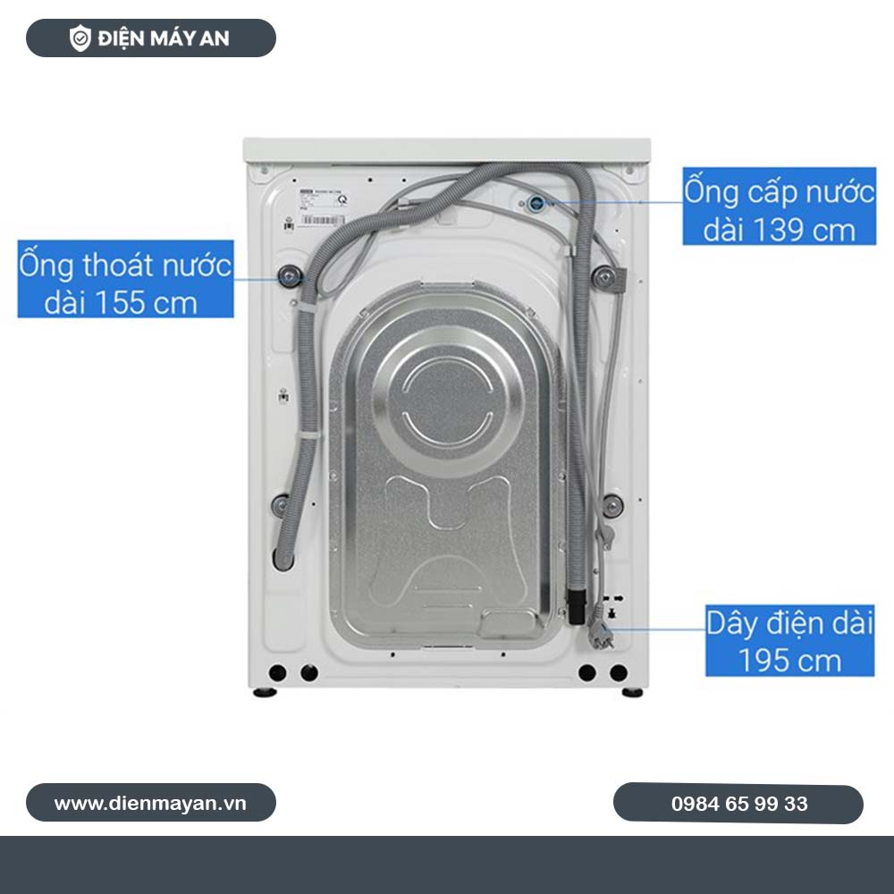 Máy Giặt Sấy Samsung Bespoke AI Inverter Giặt 12 Kg - Sấy 8 Kg WD12BB944DGHSV, Giá Tốt