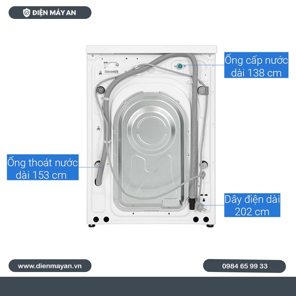 Máy Giặt Sấy Samsung Bespoke AI Inverter Giặt 14 Kg - Sấy 8 Kg WD14BB944DGMSV, Giá Tốt