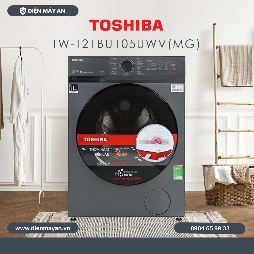 Máy Giặt Toshiba Inverter 9.5 Kg TW-T21BU105UWV(MG), Giá Tốt, Có Trả Góp