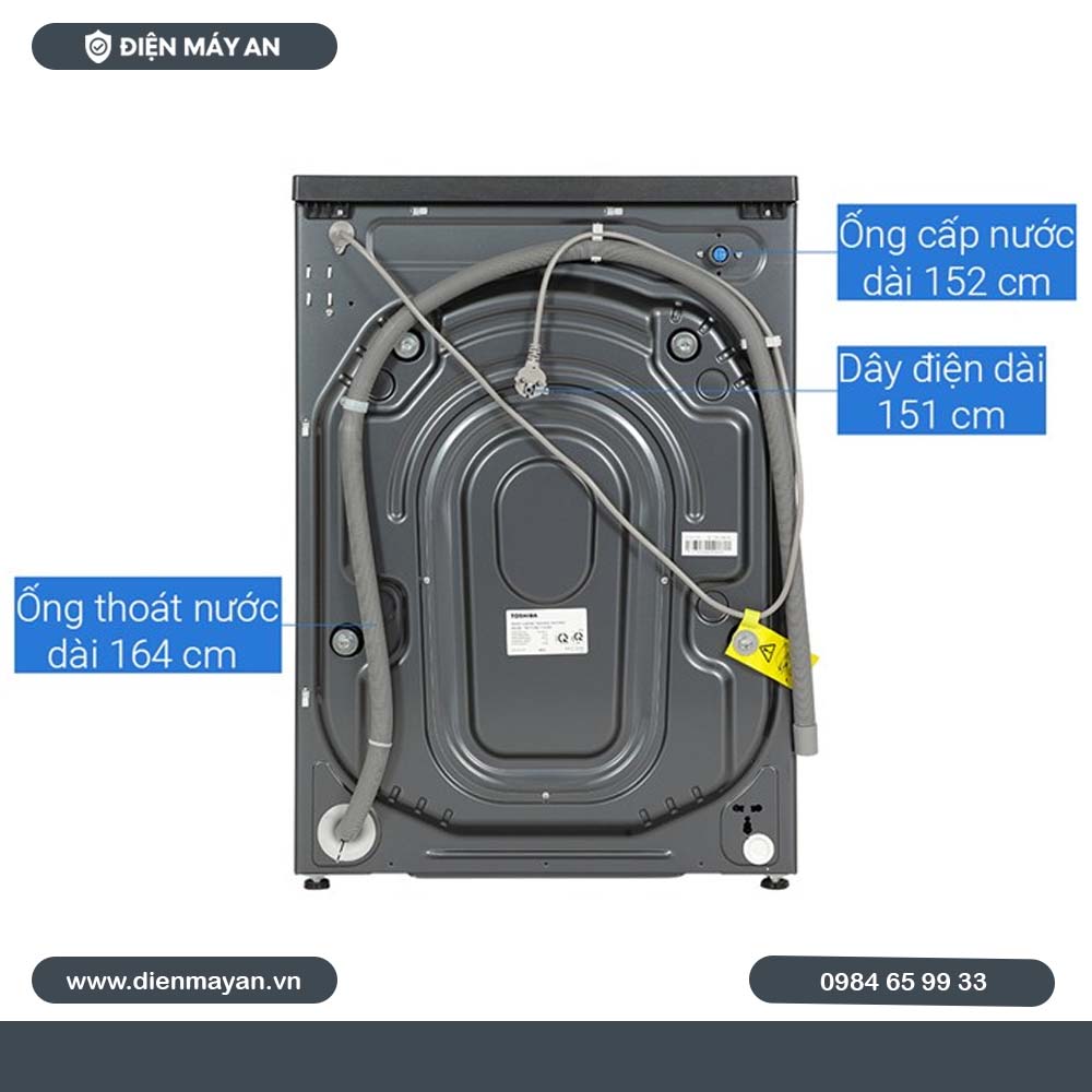 Máy Giặt Toshiba Inverter 9.5 Kg TW-T21BU105UWV(MG), Giá Tốt, Có Trả Góp