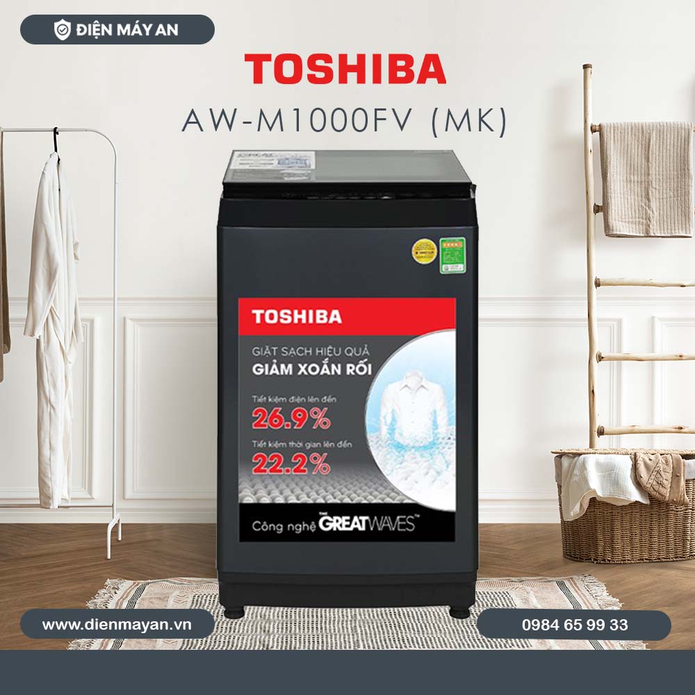 Máy Giặt Toshiba 9 Kg AW-M1000FV(MK), Giá Tốt, Có Trả Góp