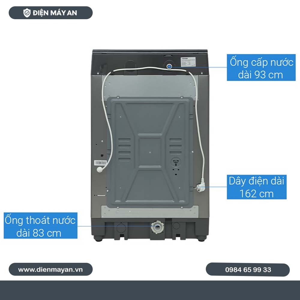 Máy Giặt Toshiba Inverter 15 Kg AW-DUM1600LV(SG), Giá Tốt, Có Bảo Hành
