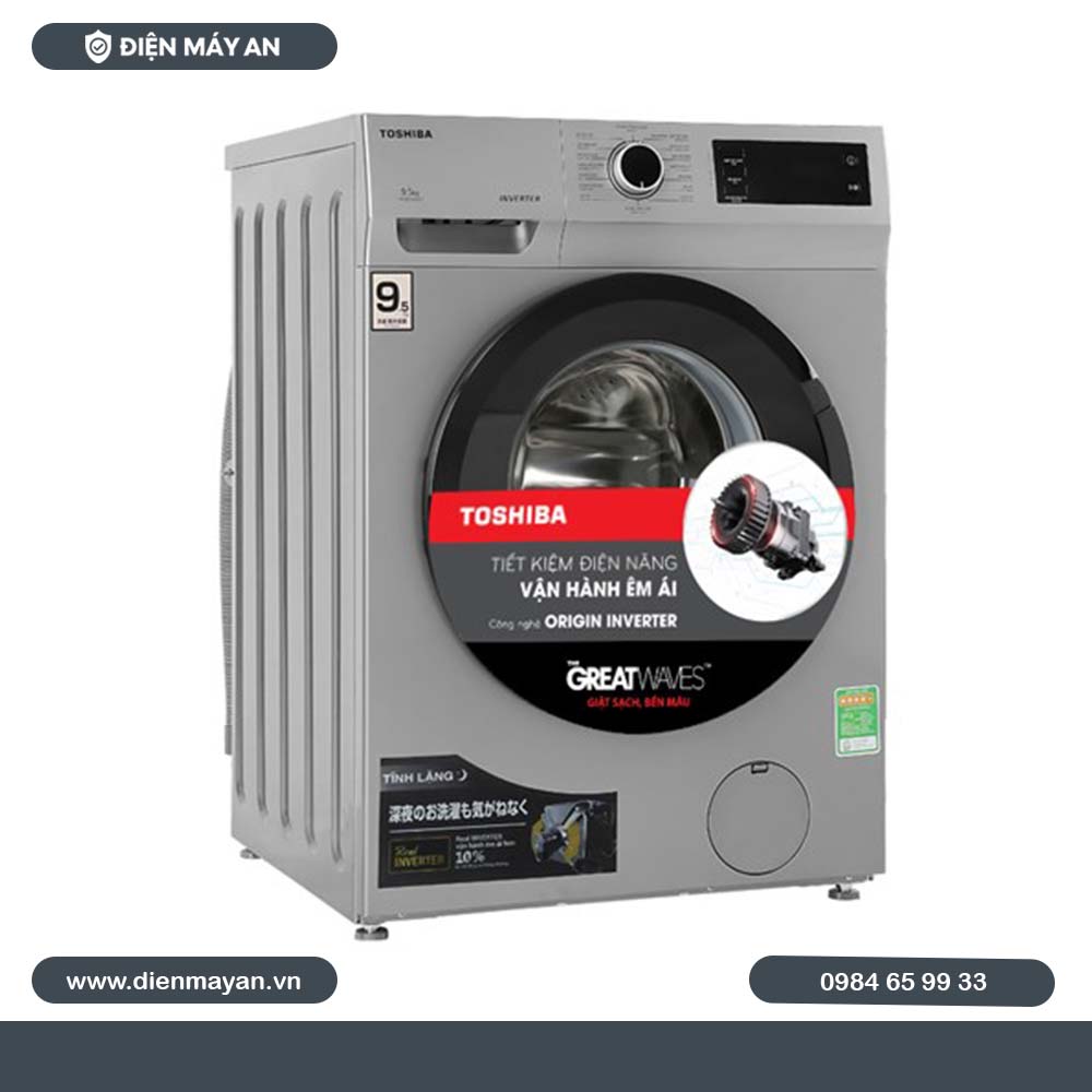 Máy Giặt Toshiba Inverter 9.5 Kg TW-BK105S3V(SK), Giá Tốt, Có Bảo Hành