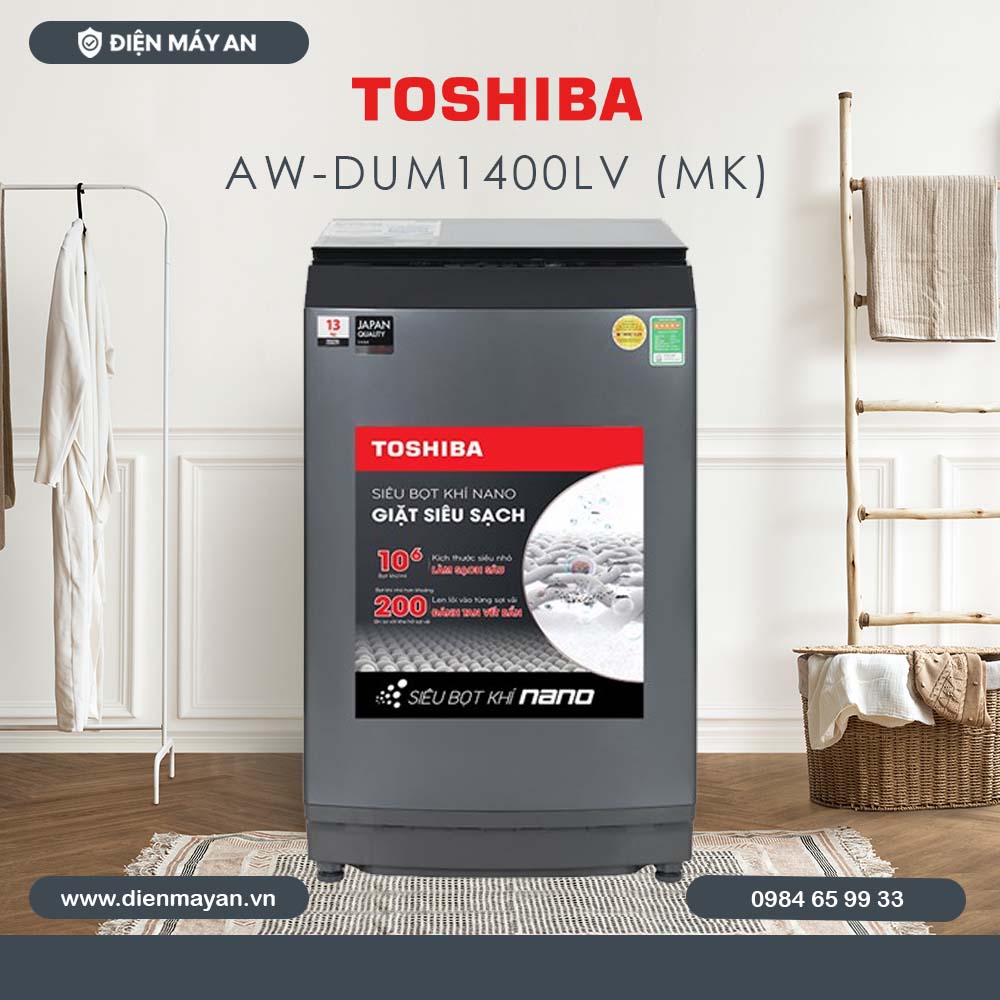 Máy Giặt Toshiba Inverter 13 Kg AW-DUM1400LV (MK), Giá Tốt, Có Trả Góp