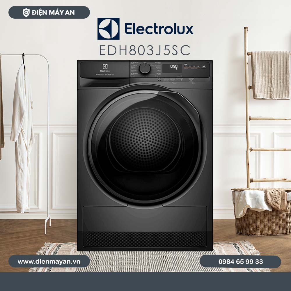 Máy Sấy Bơm Nhiệt Electrolux UltimateCare 8 Kg EDH803J5SC - Giá Tốt