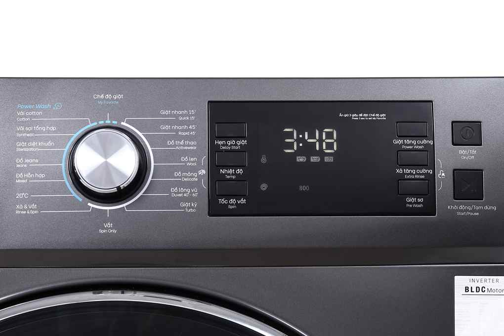 Máy Giặt Casper Inverter 8.5 Kg WF-85I140BGB