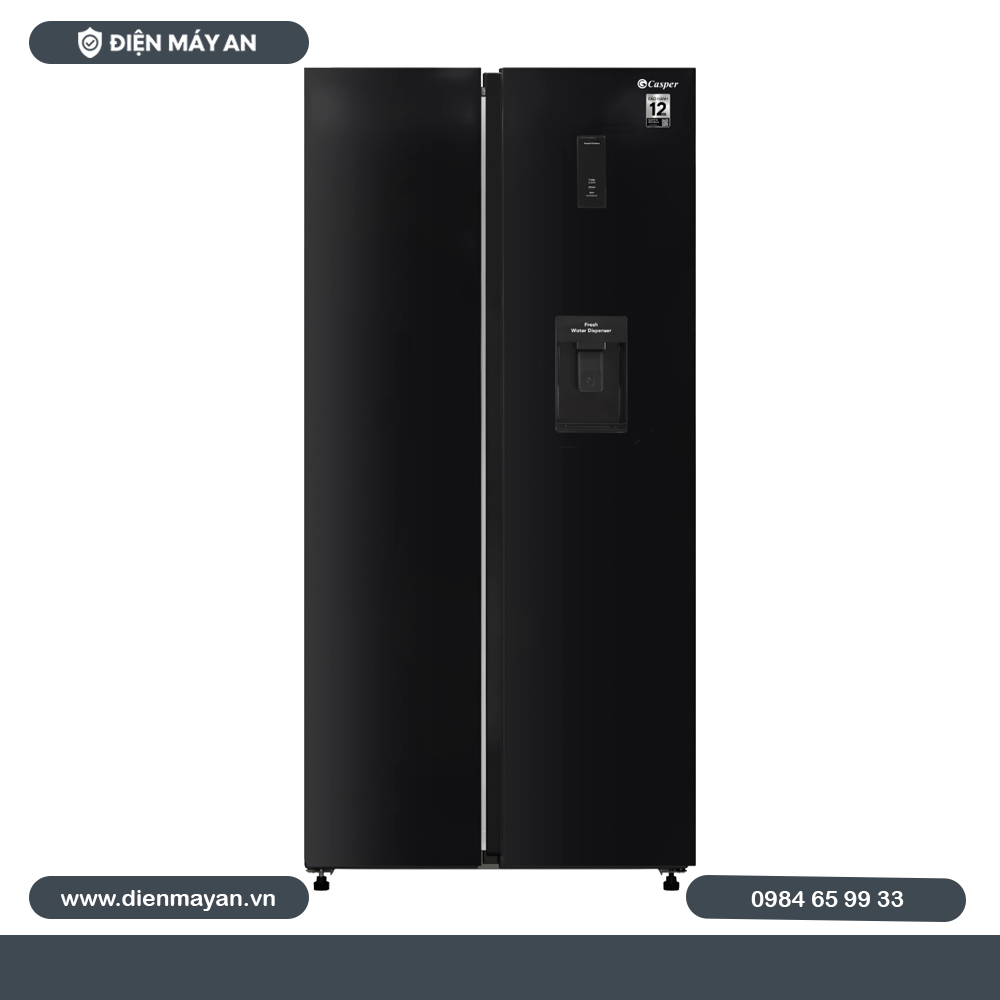 Tủ Lạnh Casper Inverter EcoFresh 458 Lít Side By Side RS-460PBW - Giá Tốt