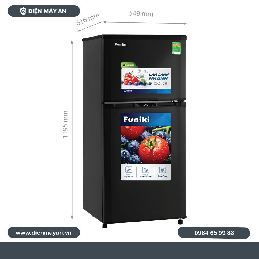 Tủ Lạnh Funiki Inverter 185 Lít HR T8185TDG Giá Tốt Nhất