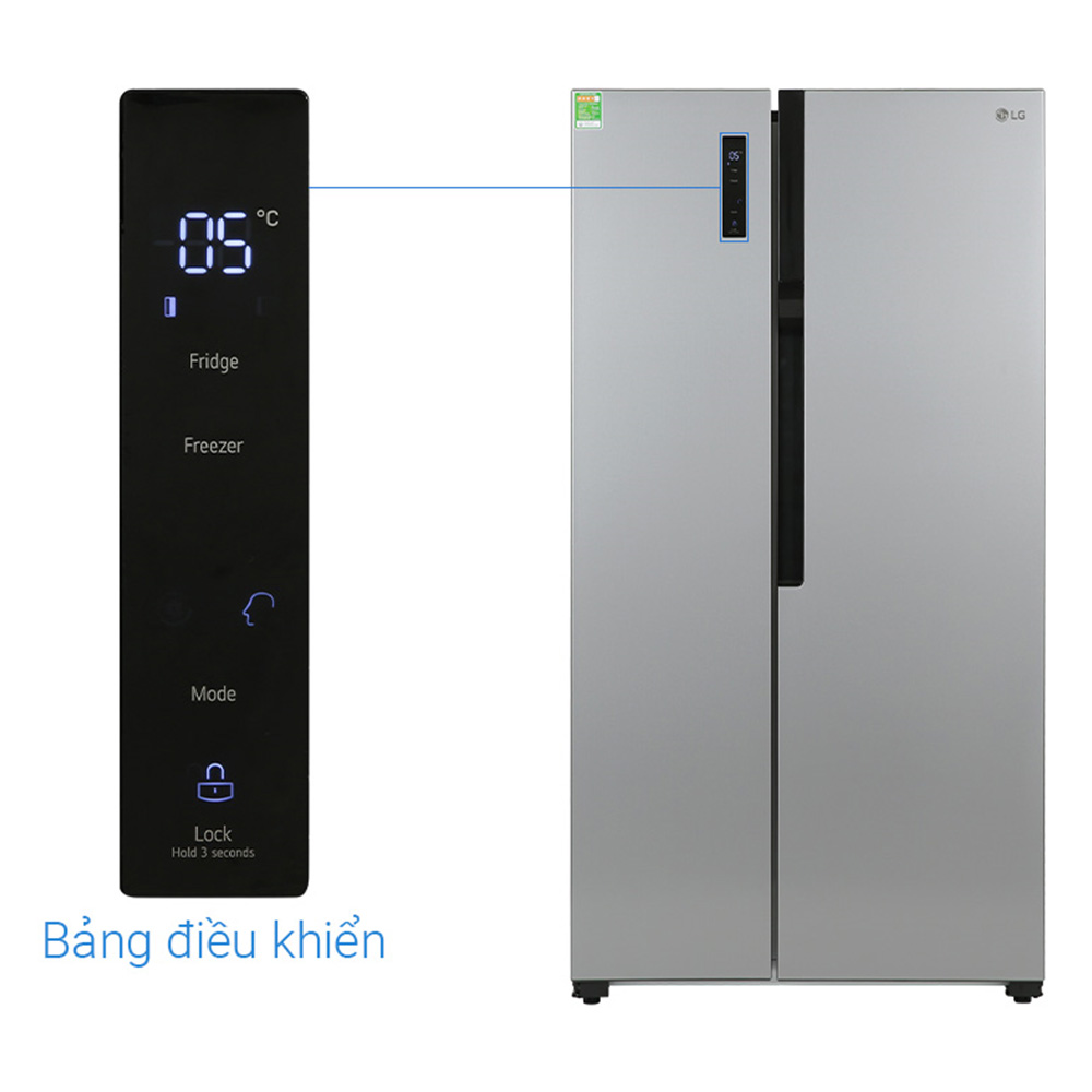 Tủ Lạnh LG Inverter 519 Lít Side By Side GR-B256JDS