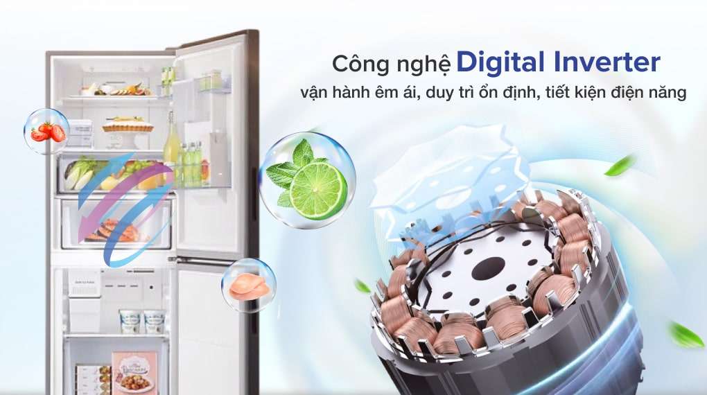 Tủ Lạnh Samsung Inverter 307 Lít RB30N4190BU/SV