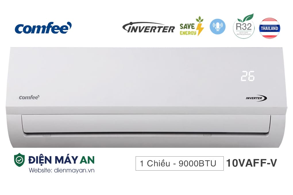 Điều Hoà Comfee Inverter 9000 BTU 1 Chiều CFS-10VAFF-V