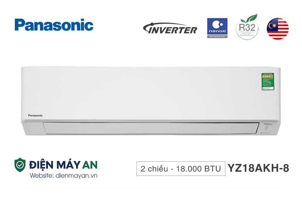 Điều Hoà Panasonic Inverter 18000 BTU 2 Chiều CU/CS-YZ18AKH-8